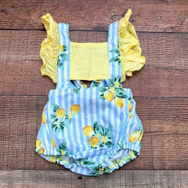 No Brand Baby Girl Lemon Bubble Romper- Size ~0-3M (see notes) Discount