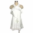 Indikah White Eyelet Halter Dress NWT- Size US S For Sale