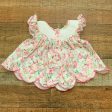 Poppy Kids Co. Floral Harper Smocked Scalloped Hem Dress with Bloomers- Size 3M (sold as a set) For Discount