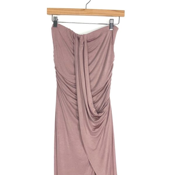 Heart & Hips Mauve Fitted Strapless Dress NWT- Size M Online Sale