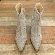 Betsey Johnson Silver Rhinestone Booties- Size 7.5 (See Notes) Fashion