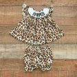 Poppy Kids Co. Animal Print Harper Smocked Dress with Bloomers- Size 3M (sold as a set) Fashion