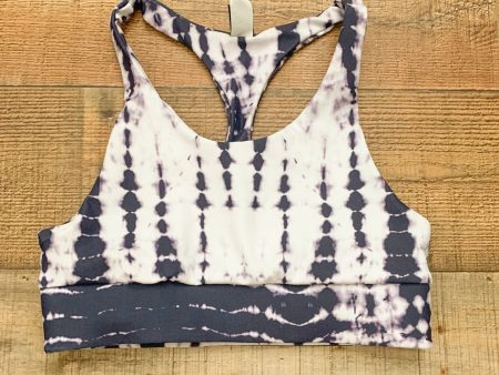 Savvi Purple White Tie Dye Sports Bra- Size S For Sale