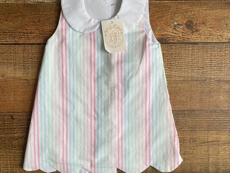 The Beaufort Bonnet Company Striped Pastel Dress- Size 18-24M Cheap