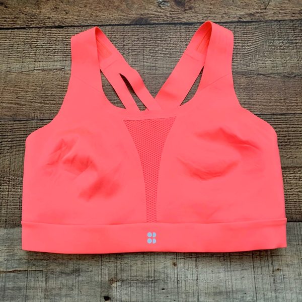 Sweaty Beaty Bright Orange Sports Bra- Size 36D Online Hot Sale