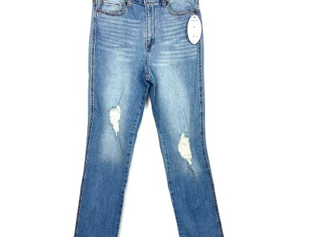 Scoop Stovepipe Distressed Denim Jeans NWT- Size 8 (Inseam 28 ) For Sale