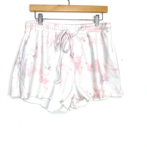 No Brand White Pink Purple Tie-Dye Drawstring Shorts- Size XL (we have matching top) Online Hot Sale