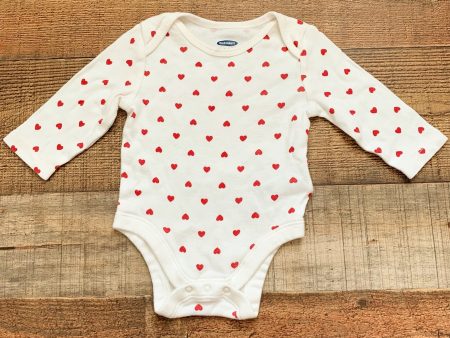 Old Navy Heart Print Onesie- Size 3-6M Discount