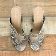 Qupid Animal Print Open Toe Block Heel Sandals- Size 7.5 (In Good Condition!) on Sale