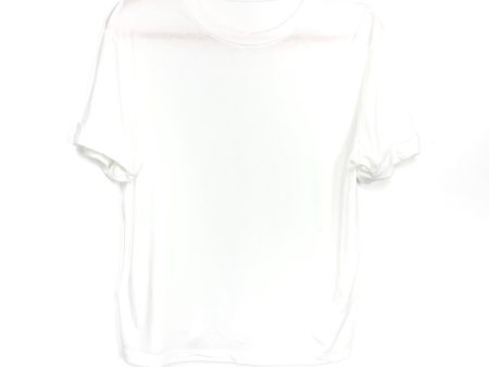 A New Day White Cuffed Sleeve Tee- Size M For Discount