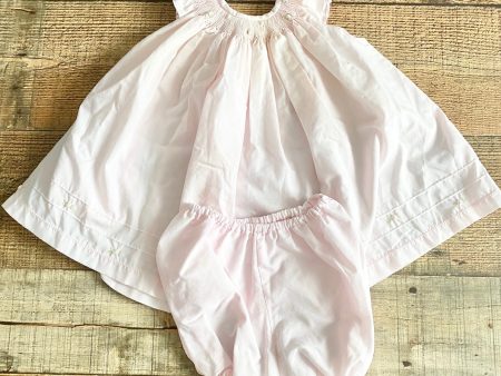 Will Beth Pink Smocked Rose Collar Dress with Bloomers- Size 6 M Cheap