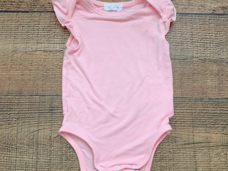 Angel Dear Pink Ruffle Sleeve Onesie- Size 0-3M (we have matching bloomers) Supply