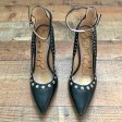 Sam Edelman Black Studded Ankle Wrap Heels- Size 9 (See Notes) Supply