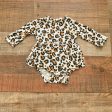 Spearmint Love Bamboo Animal Print Onesie Dress- Size 3-6M Supply