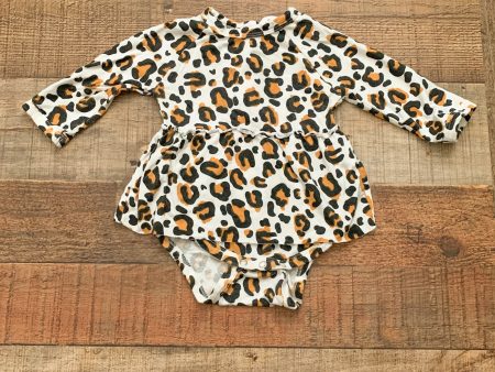 Spearmint Love Bamboo Animal Print Onesie Dress- Size 3-6M Supply