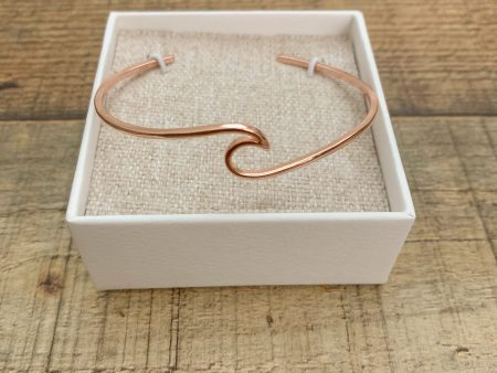 Purevida Rose Gold Wave Cuff Bracelet (New In Box) on Sale