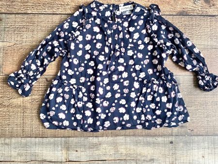 Baybala Navy Floral Long Sleeve Top- Size 2T Online Sale