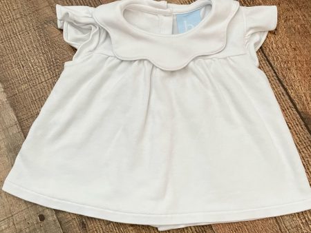 Bella Bliss White Scallop Collar Top- Size 18M Online Hot Sale