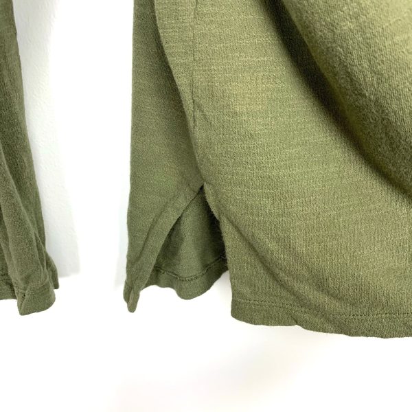 Lou & Grey Olive Long Sleeve Front Pocket Top- Size S Online Hot Sale