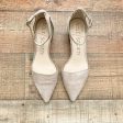 Sole Society Taupe Katrina Ankle Wrap Stacked Heel Pump Shoes- Size 9 For Cheap