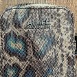 Amiee Kestenberg Snakeskin Stadium Leather Crossbody Bag Hot on Sale