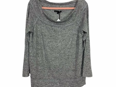 Gibson Heathered Grey Boat Neck Super Soft Sweater NWT- Size M Online now