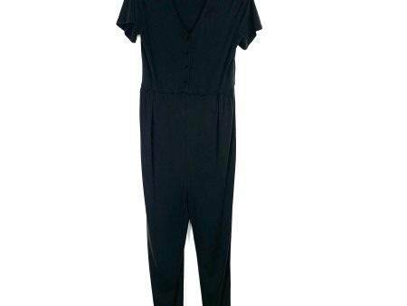 Amaryllis x Ashlee Nichols Black Ribbed Jumpsuit- Size L Fashion