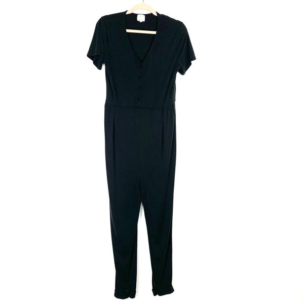 Amaryllis x Ashlee Nichols Black Ribbed Jumpsuit- Size L Fashion