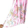 Buddy Love Light Pink Watercolor Drawstring Side Wrap Slit Dress- Size S Online now