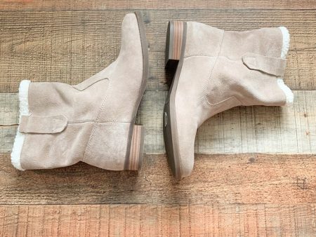 Sole Society Taupe Sherpa Lined Boots- Size 9 Online Hot Sale