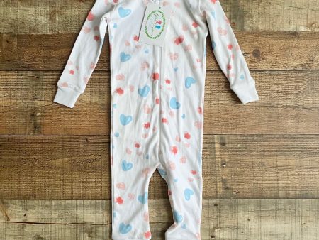 Grace & James White Heart Pajamas NWT- Size 2T For Cheap