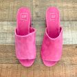 Gap Pink Suede Like Block Mules- Size 8 (See Notes) Discount