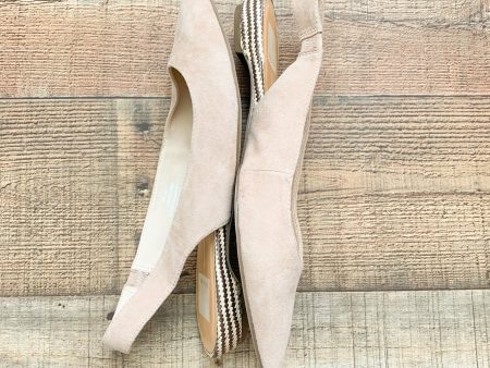 Dolce Vita Tan Abbie Suede Like Slingback Flats- Size 9 For Sale