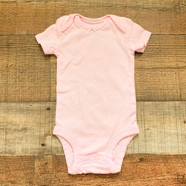 Just One You by Carters Pink Eyelet Onesie- Size 3M Fashion