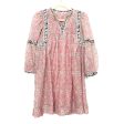 No Brand Pink Black Floral Print Sheer Overlay With Detached Pink Dress- Size 1 Online Sale