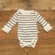 Ruffle Butts Striped Long Sleeve Onesie- Size 0-3M Online