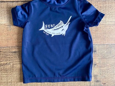 Janie & Jack Navy Rash Guard- Size 3-6M For Cheap