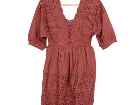 Listicle Brick Eyelet Babydoll Dress NWT- Size S Discount