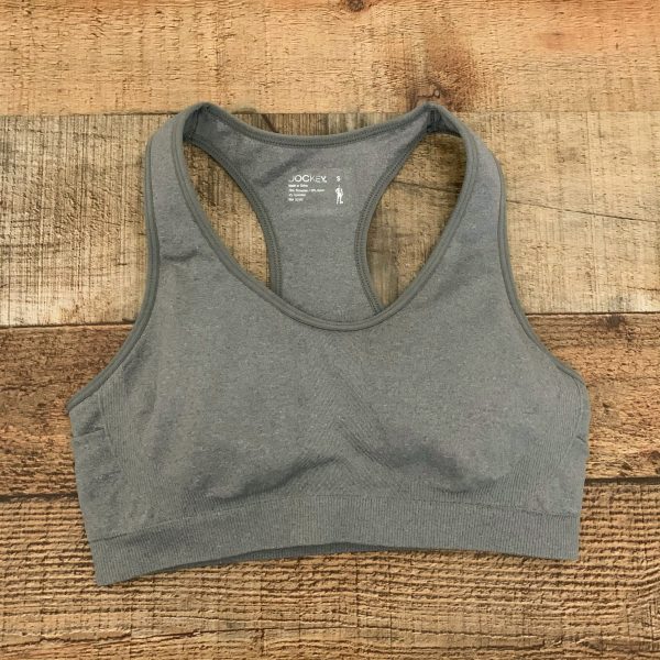 Jockey Grey Racerback Padded Sports Bra- Size S For Cheap