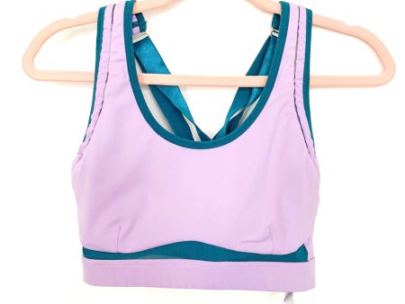 Fabletics Purple and Teal Strappy Back Sports Bra- Size M (sold out online) Online