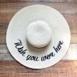 No Brand  Wish You Were Here  Wide Brim Paper Hat Fashion