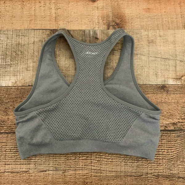 Jockey Grey Racerback Padded Sports Bra- Size S For Cheap