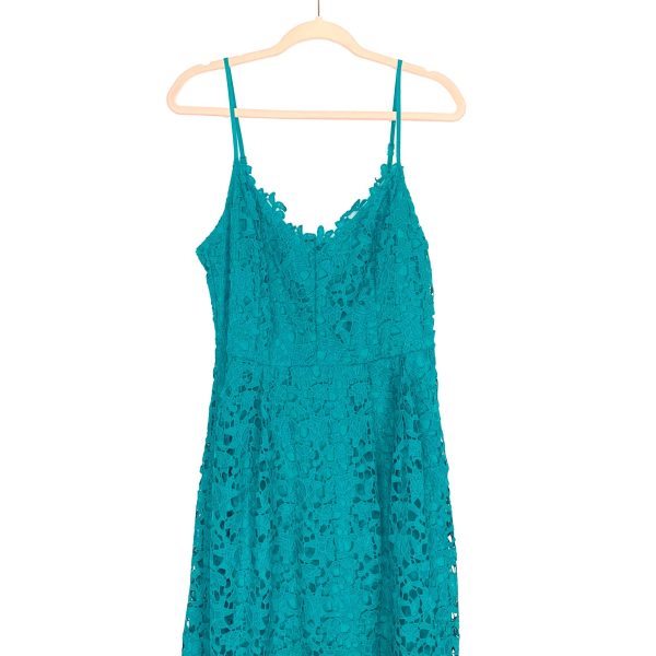 ASTR The Label Green Lace Overlay Midi Dress- Size XXL Discount