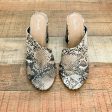 Qupid Animal Print Open Toe Block Heel Sandals- Size 7.5 (In Good Condition!) on Sale