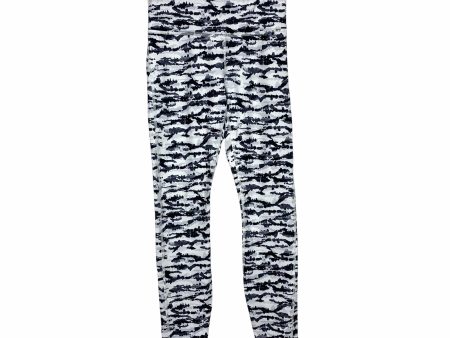 Fabletics White Black Grey Watercolor Leggings- Size XS (Inseam 26 ) For Cheap