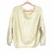 Dreamers Cream Fuzzy Boatneck Sweater- Size XL Online Hot Sale