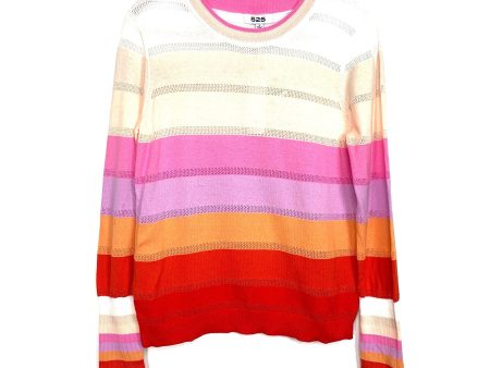 525 Colorblock Open Knit Sweater NWT- Size S Online now