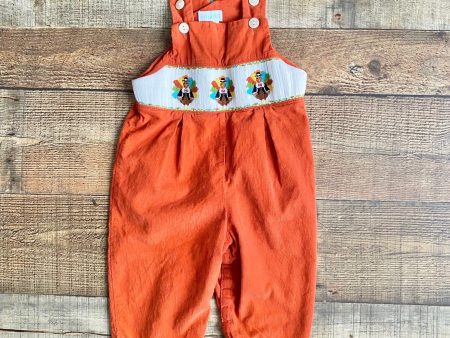 Vive La Fète Orange Cordroy Turkey Outfit- Size 18M Sale