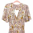 Band of Gypsies Blush Gold Floral Jumpsuit NWT- Size XS Online Sale