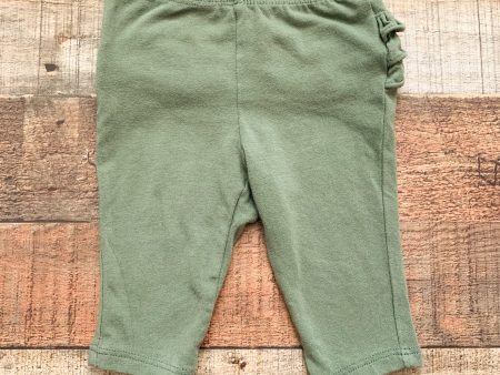 Old Navy Olive Ruffle Bottom Pants- Size 0-3M Online now